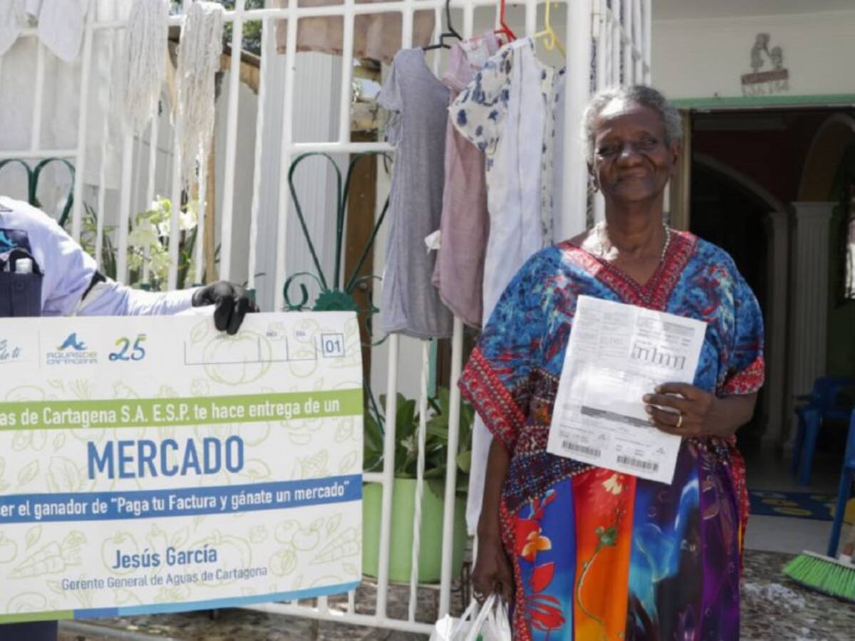 Aguas de Cartagena premia a usuarios al día con sus facturas