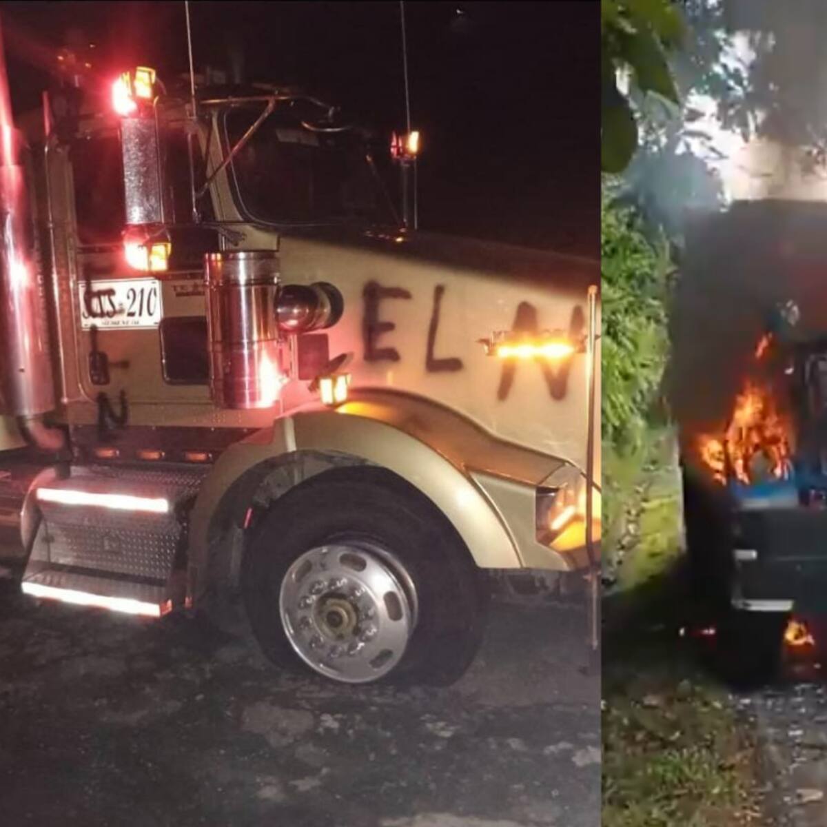 Tras múltiples ataques, gremio de camioneros exige al Gobierno activar póliza de terrorismo