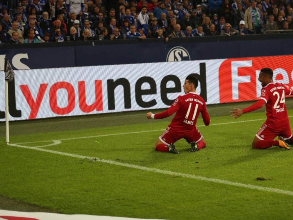 Gol y asistencia: James brilla con el Bayern ante Schalke