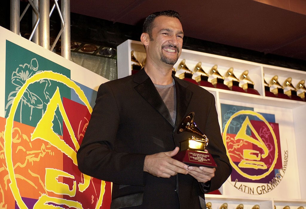 Kike Santander Latin GRAMMY winner of Best Tropical Song for "Jurame." (Photo by M. Caulfield/WireImage)