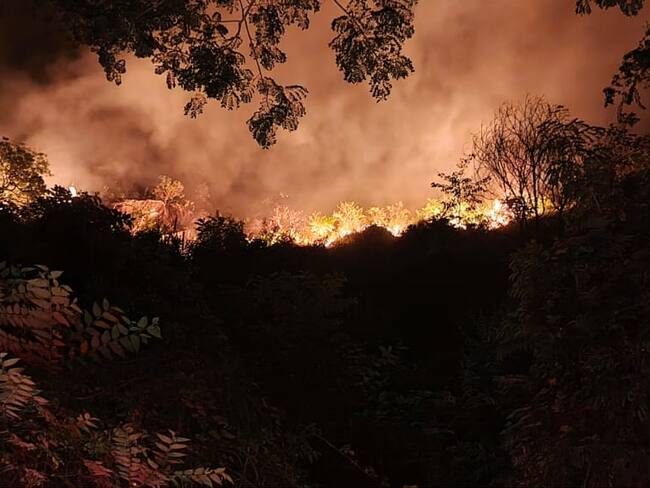 Incendio forestal en Prado, Tolima