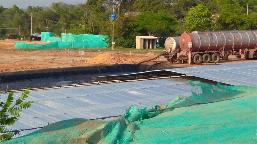 Suspenden la disposición final de los residuos extraídos de la emergencia de Barrancabermeja. Foto: Cortesía: USO