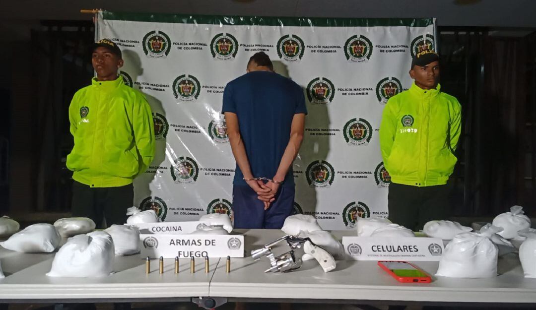 Este sujeto sería presunto integrante del Clan del Golfo y la droga fue incautada en un apartamento del barrio España