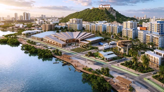 "Nuevo Bazurto": Alcaldía de Cartagena socializa cómo será el nuevo Distrito Cultural, Turístico y Gastronómico en el lugar actual de la Central de Abastos