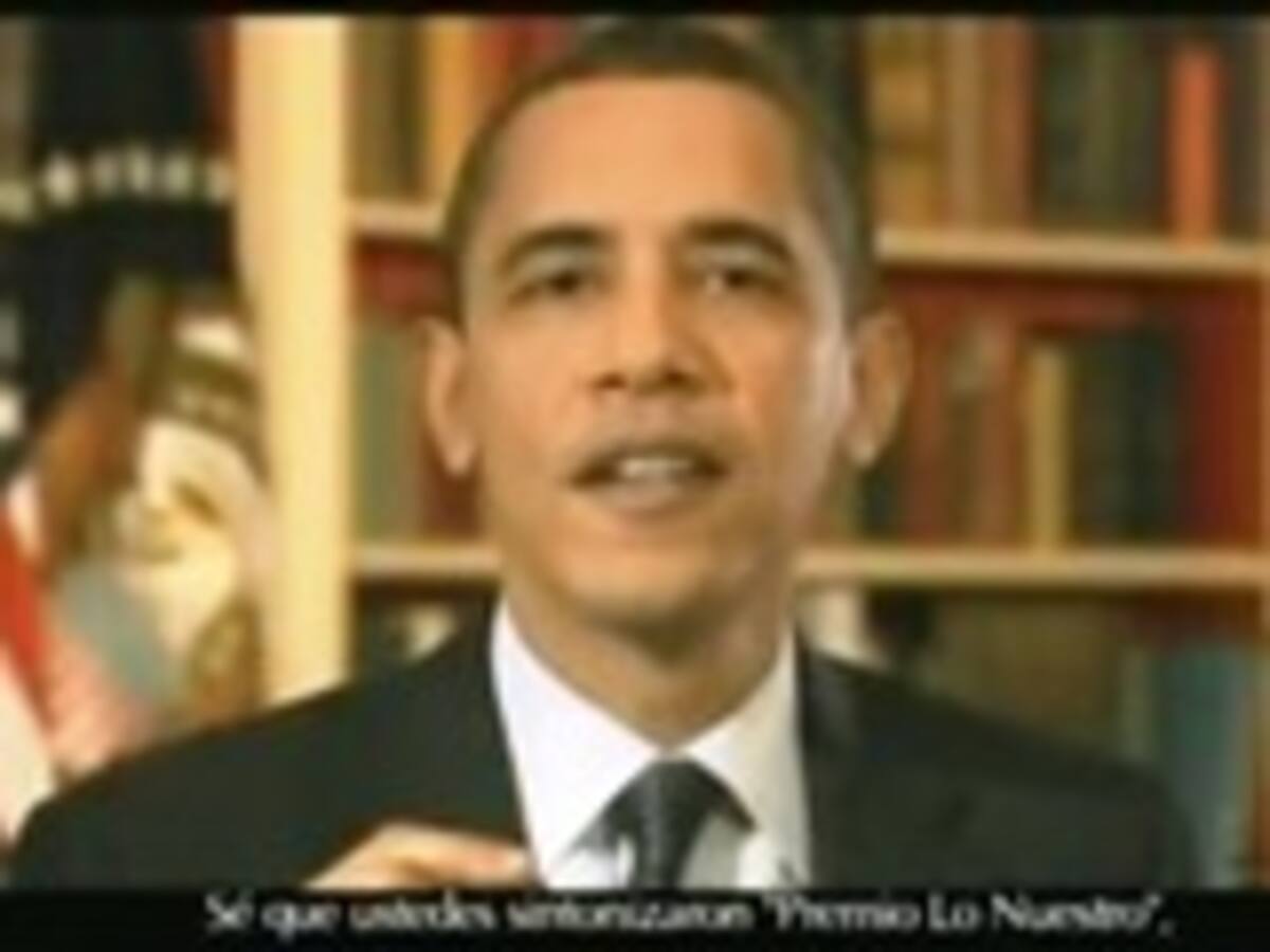 Presidente Barack Obama en los premios 'Lo Nuestro'