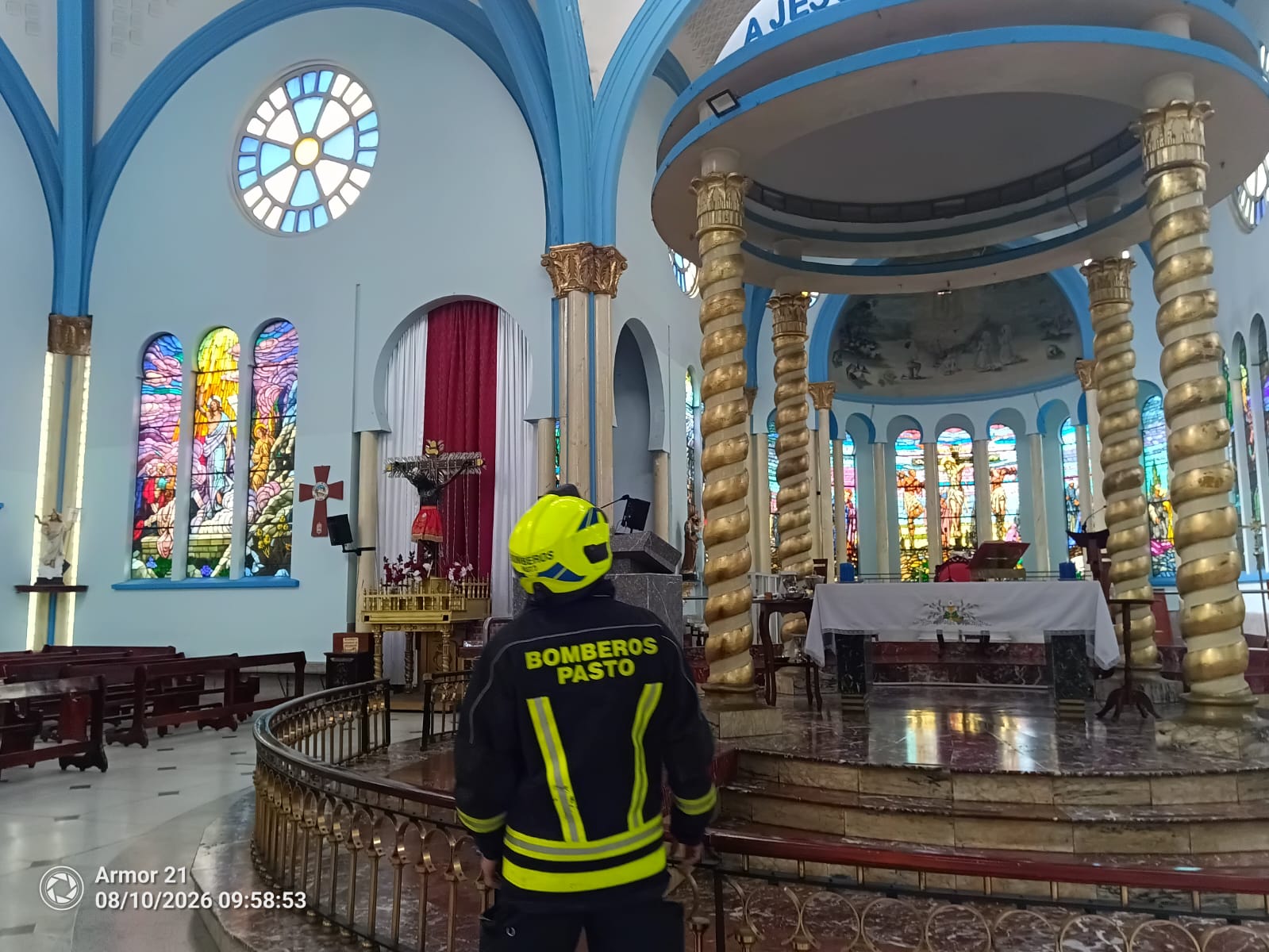 Inspección a edificaciones en Pasto- Foto: Bomberos Pasto