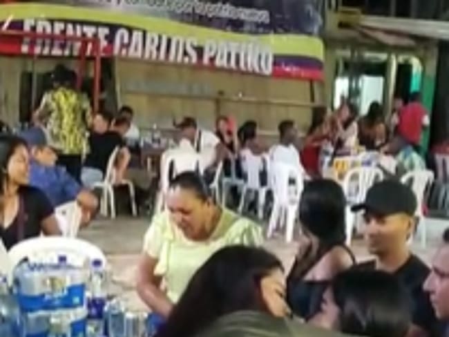 Polémica fiesta de las disidencias de las Farc en El Tambo, Cauca