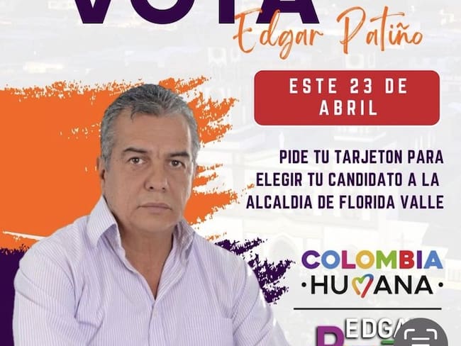 Ofrecen recompensa para esclarecer atentado a precandidato de Florida, Valle del Cauca