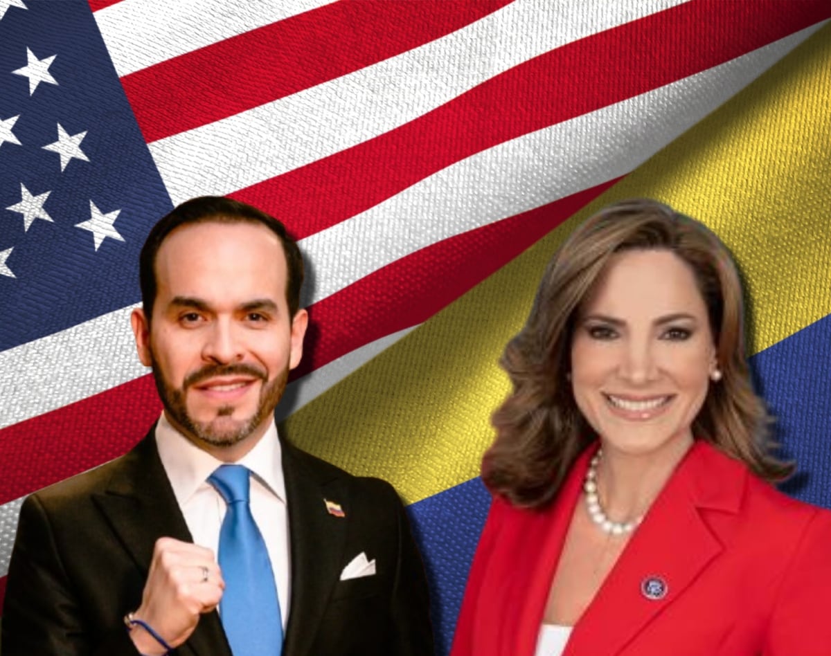 María Elvira Salazar y Abelardo de la Espriella
