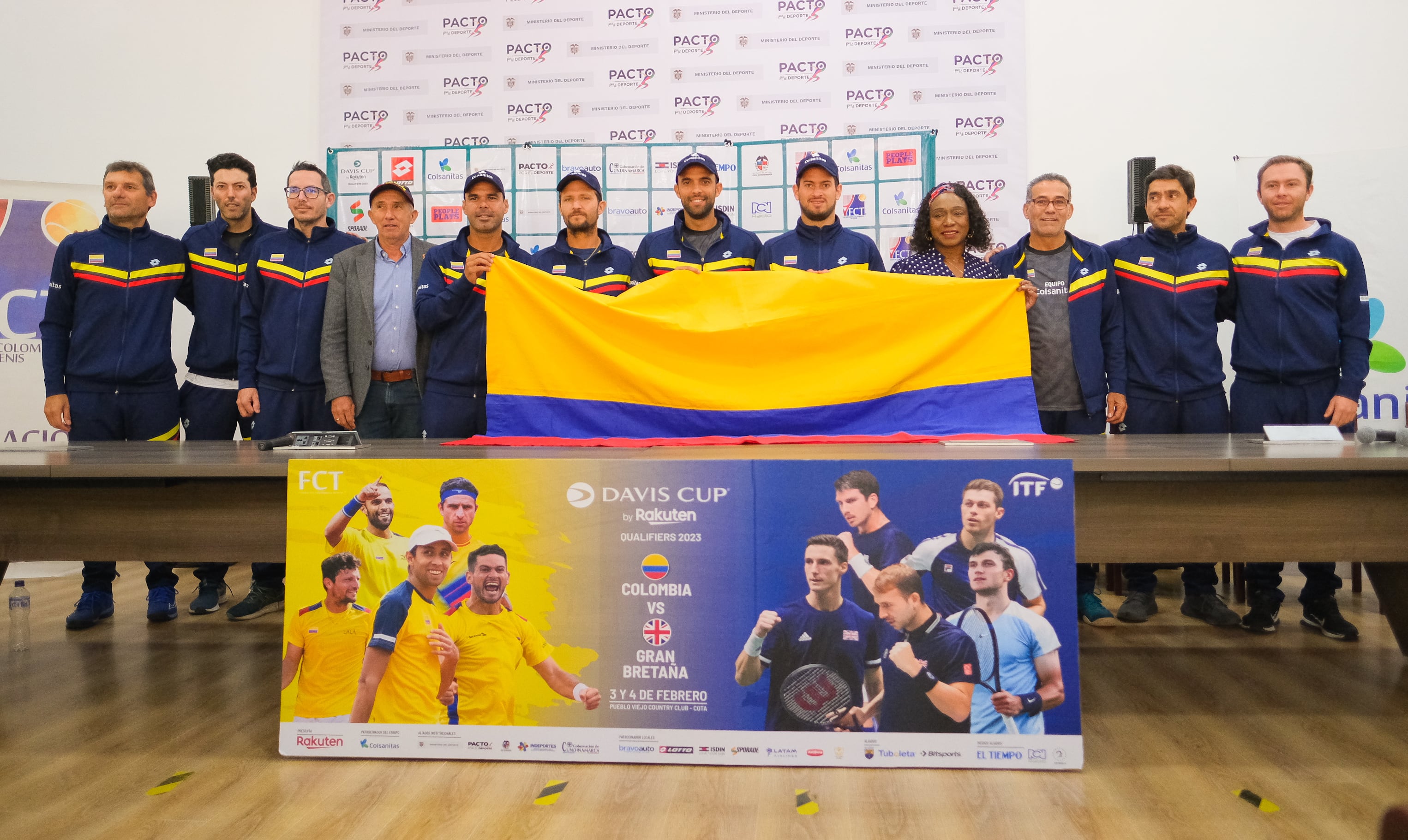 Equipo Colombia Colsanitas para la Copa Davis / Foto: Andrés Alvardo. Federación Colombiana de Tenis