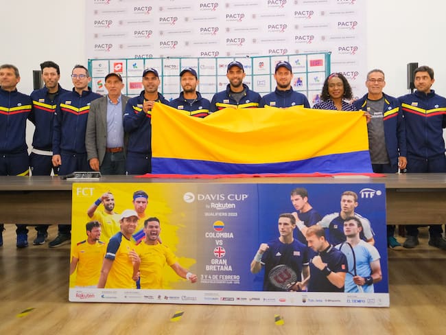 Equipo Colombia Colsanitas para la Copa Davis / Foto: Andrés Alvardo. Federación Colombiana de Tenis