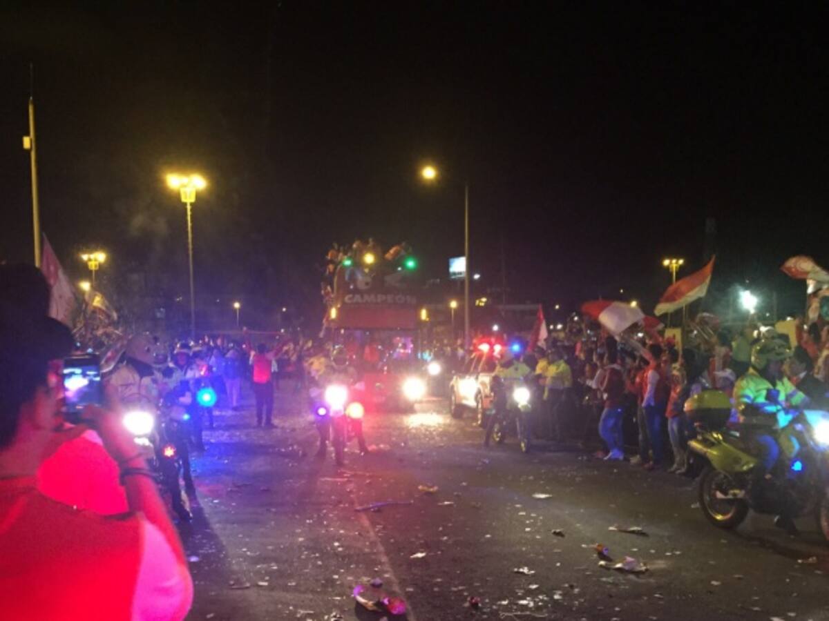 Policía reporta normalidad tras triunfo de Santa Fe en Bogotá