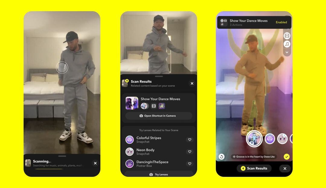 Nueva herramienta de escaneo de ropa en Snapchat 