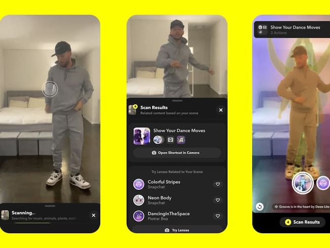 Nueva herramienta de escaneo de ropa en Snapchat 