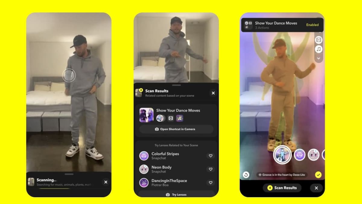 Snapchat presentó filtros de escaneo de ropa para usar como probador