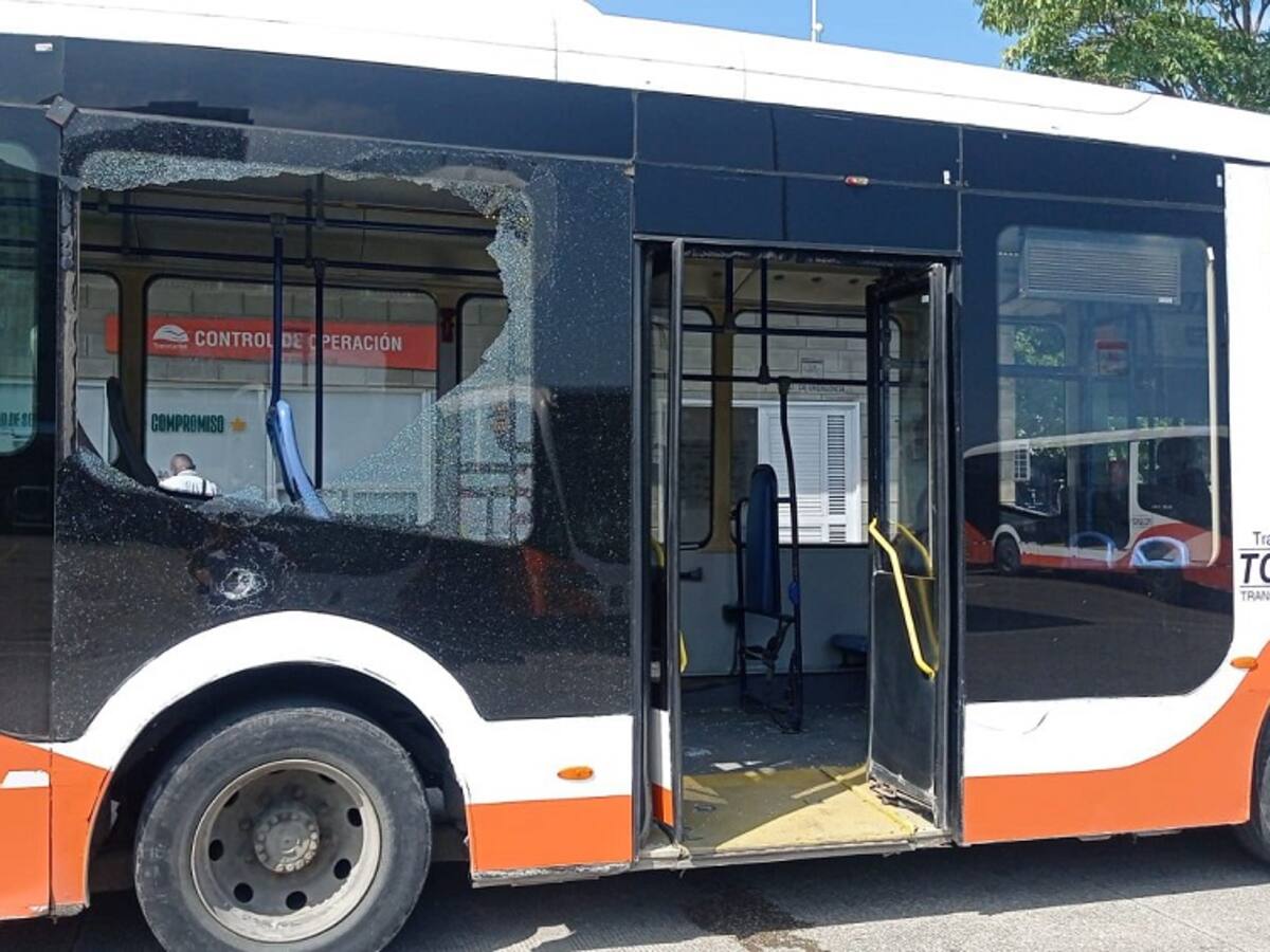 Nuevo ataque contra bus de Transcaribe en Cartagena dejó a una usuaria herida