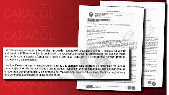 El informe del Comando de Ingenieros del Ejército. Solicitudes desde hace seis meses a Enterritorio.