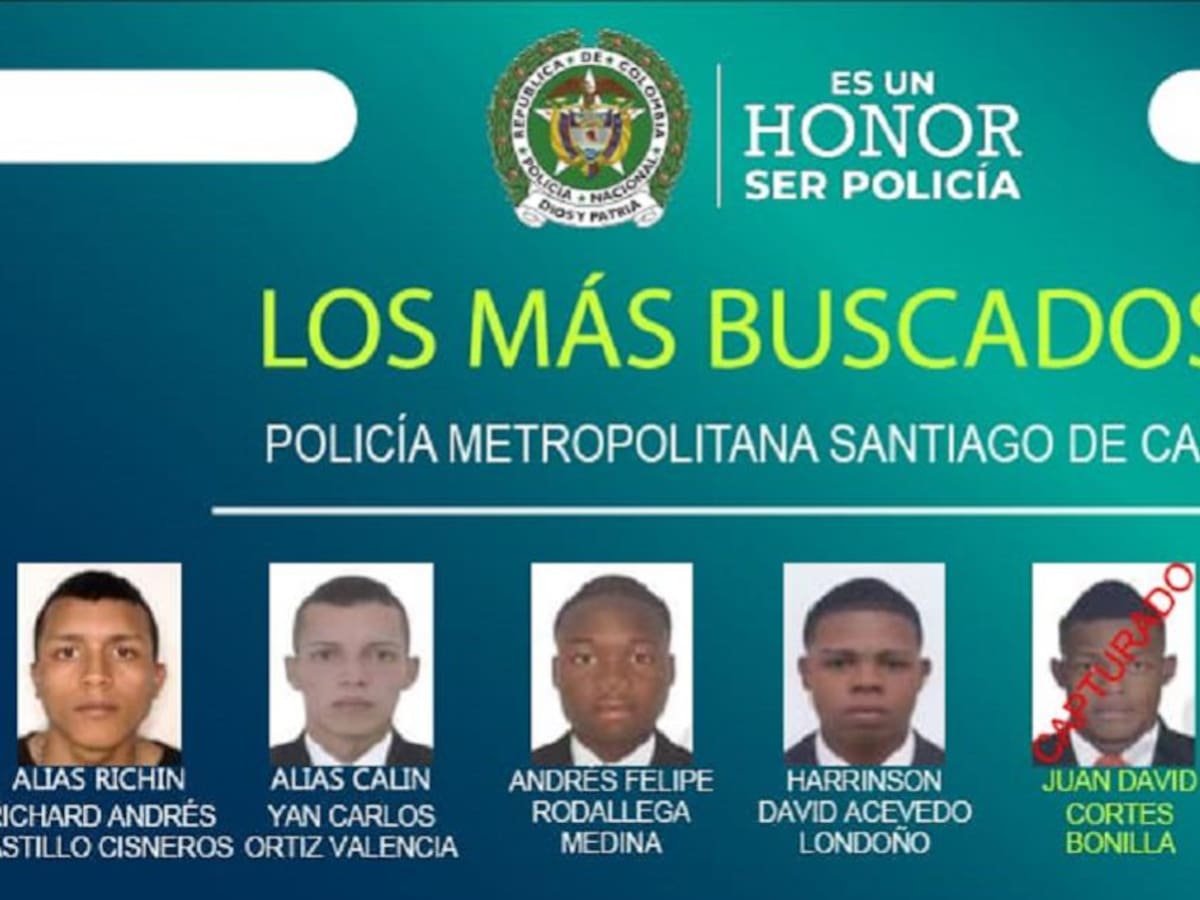 17 son los delincuentes más buscados por homicidio en Cali