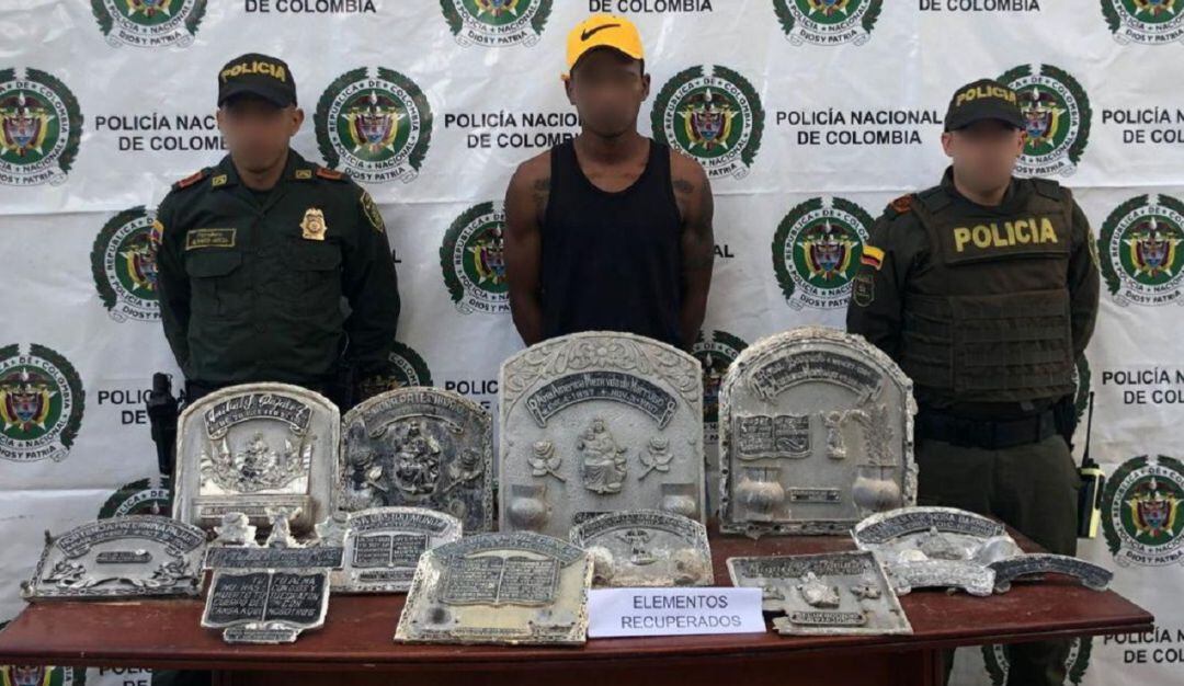 Según la Policía este sujeto se dedicaba al hurto de los elementos metálicos para posteriormente ser vendidos en las chatarrerías