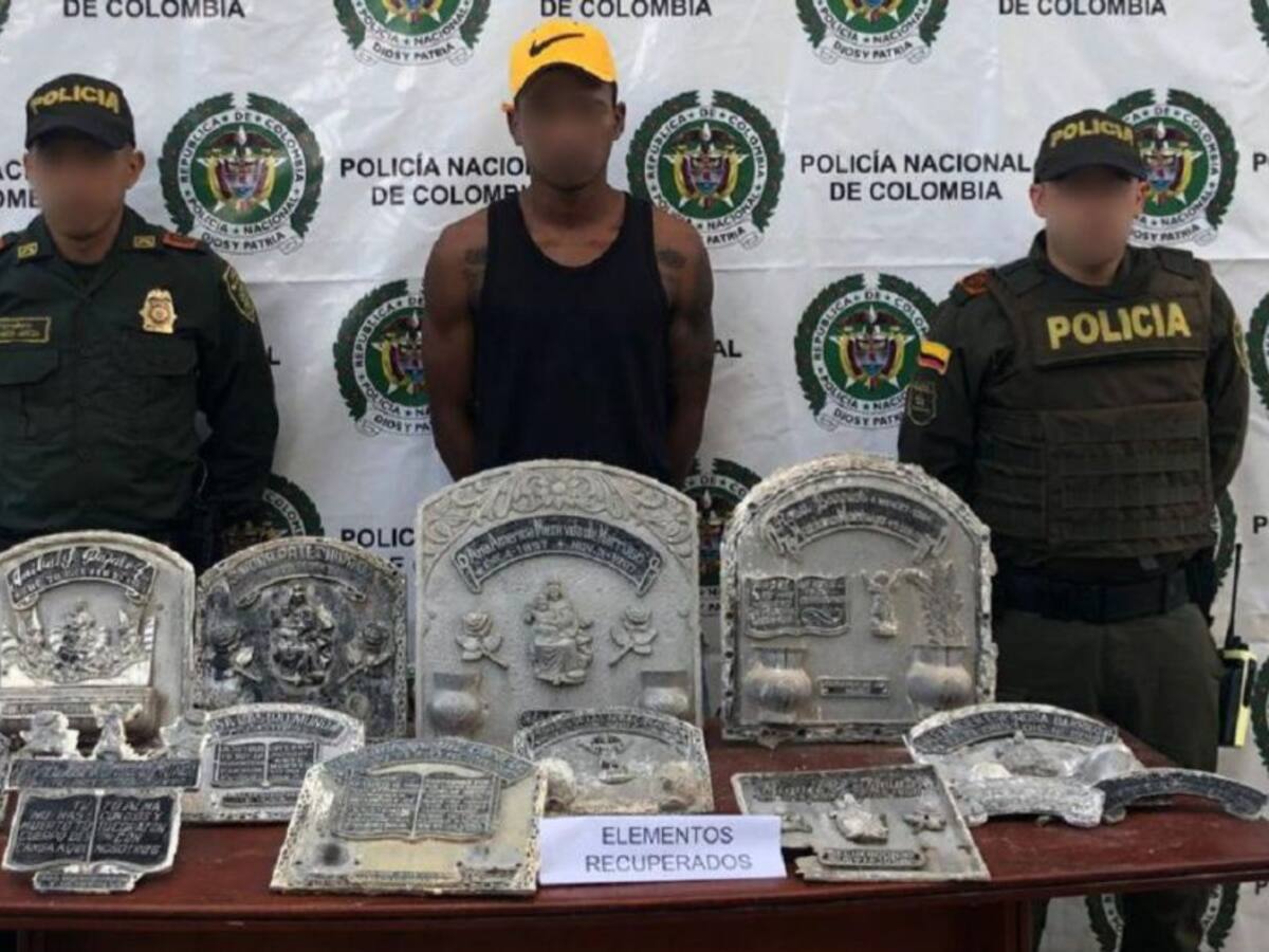 Cayó ‘El Epitafio’ por presunto robo de 11 lápidas en cementerio de Turbana