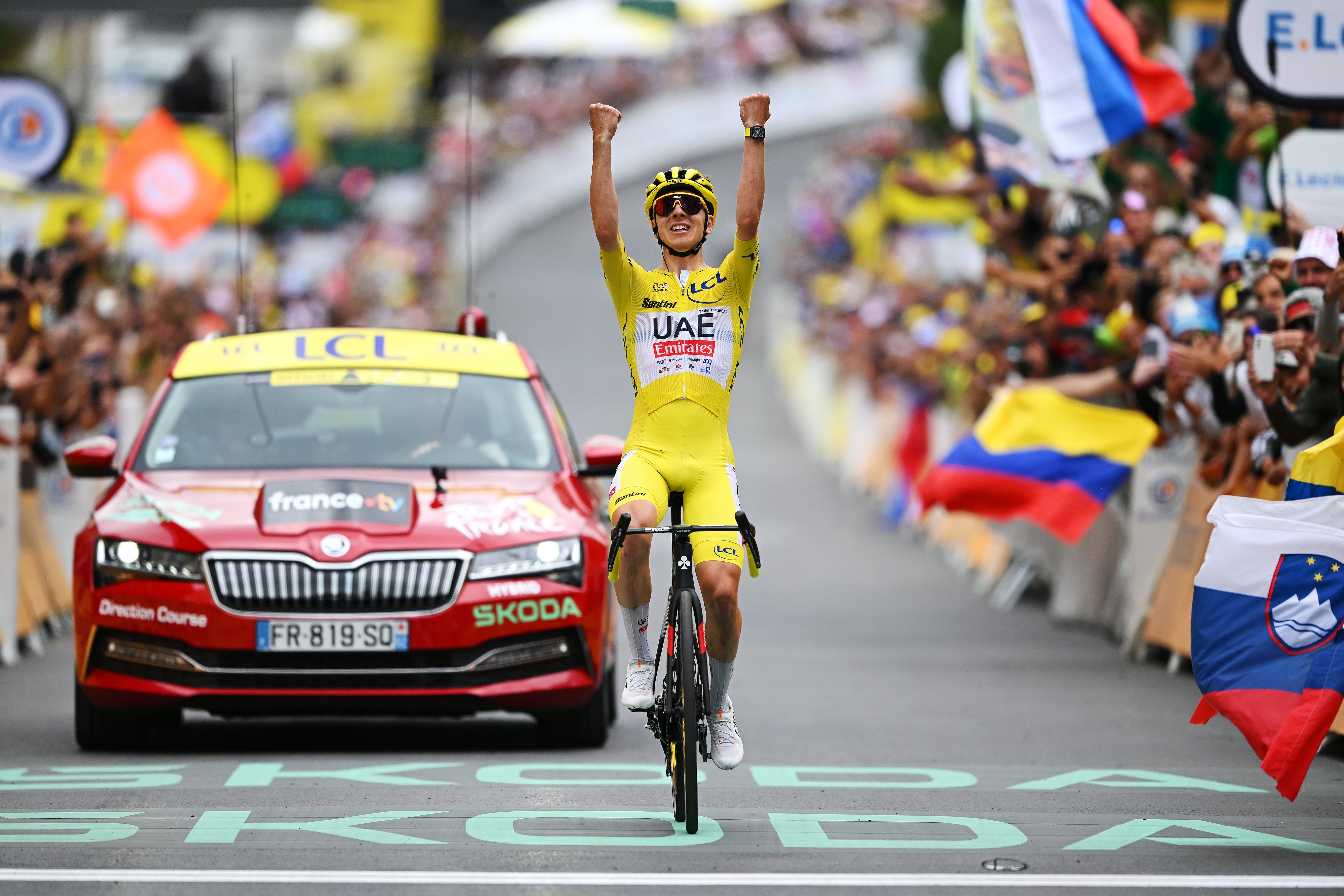 Tadej Pogacar. (Photo by Dario Belingheri/Getty Images)