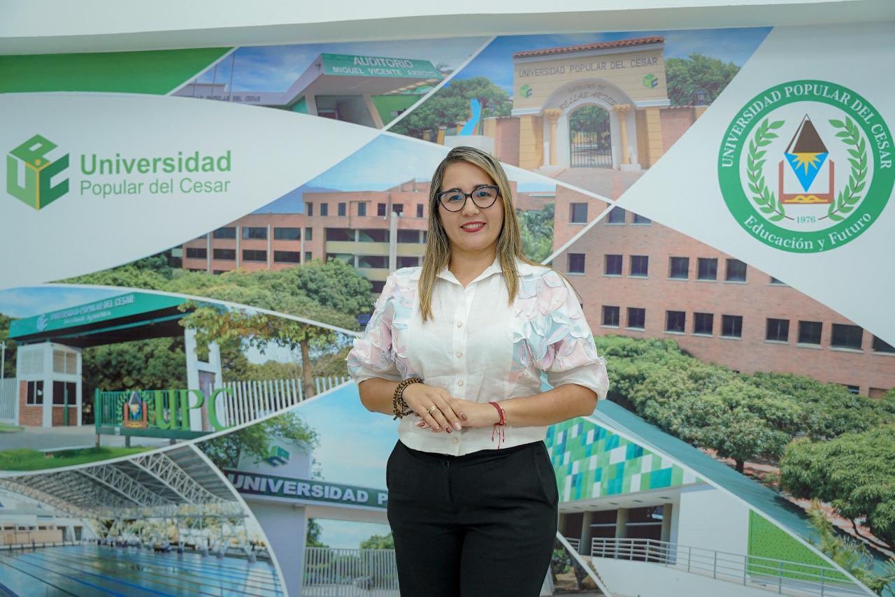 Ana Milena Maya, rectora encargada de la Universidad Popular del Cesar.  Foto: Universidad Popular del Cesar.