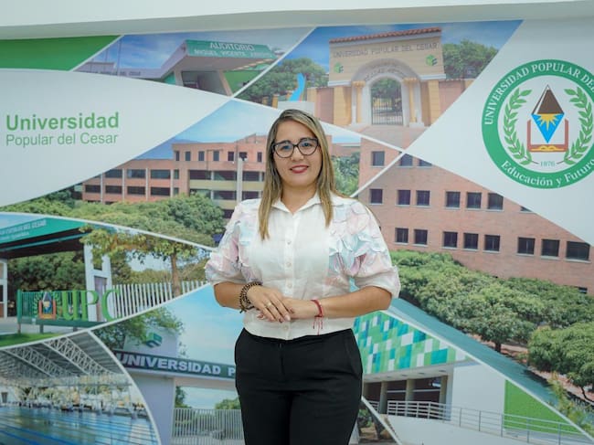 Ana Milena Maya, rectora encargada de la Universidad Popular del Cesar. Foto: Universidad Popular del Cesar.