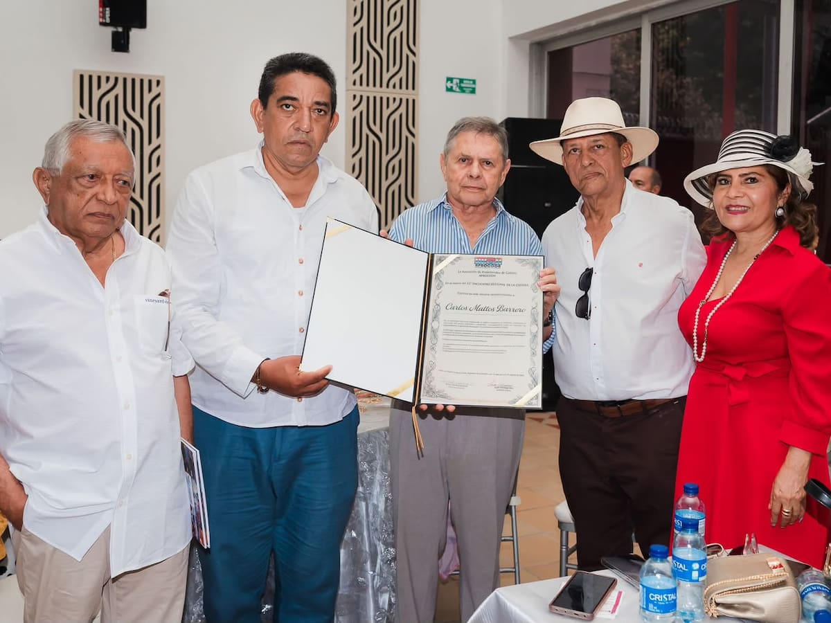 Reaparece Carlos Mattos: fue homenajeado en su natal Codazzi
