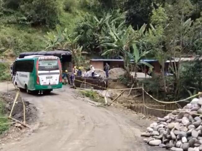Obras sobre vía Toledo-Chinácota / Foto: Cortesía