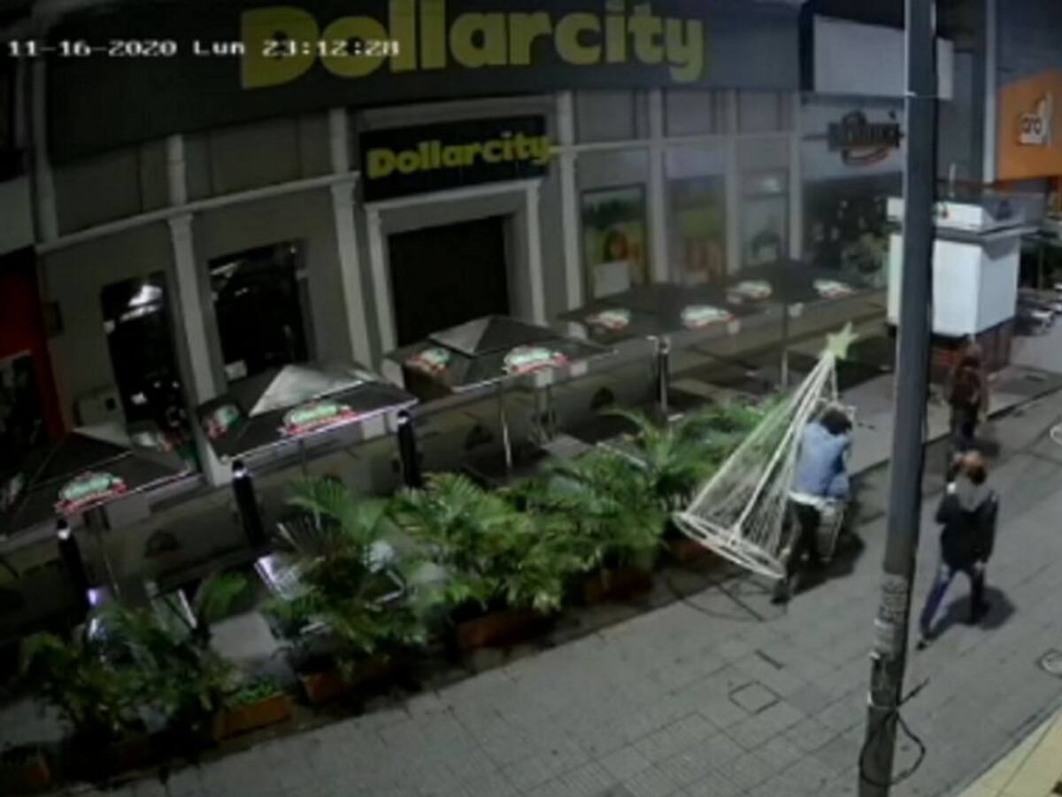 En libertad jóvenes que ocasionaron daños a alumbrado navideño en Armenia