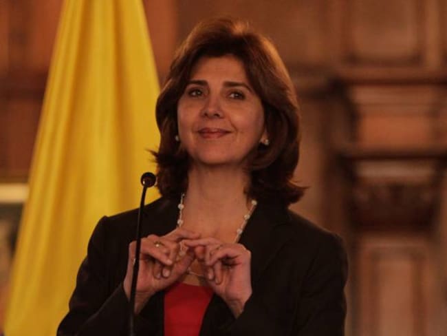 María Ángela Holguí, ministra de Relaciones Exteriores.