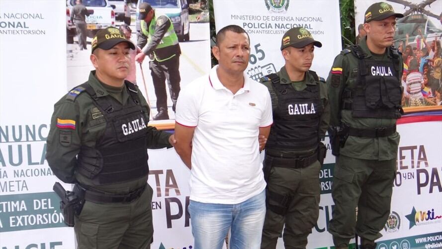 Capturan a jefe de los puntilleros, alias Eliécer. Foto: Policía Nacional