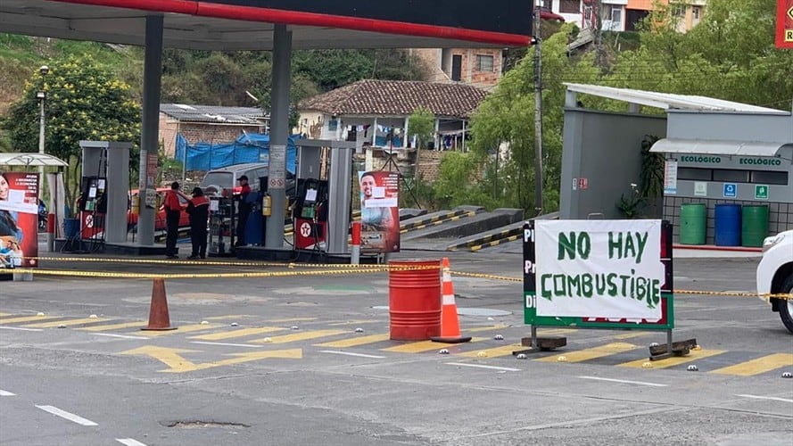 Venta de combustibles en Nariño. Foto: Paulo Paz