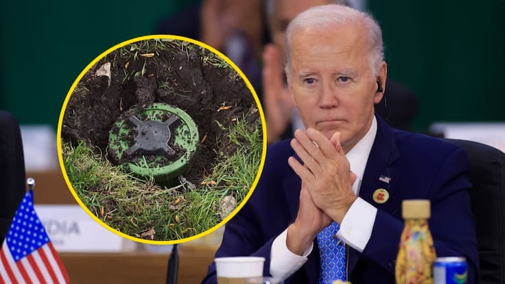 Imprudencia de Biden: experto de Amnistía Internacional por minas antipersonales a Ucrania