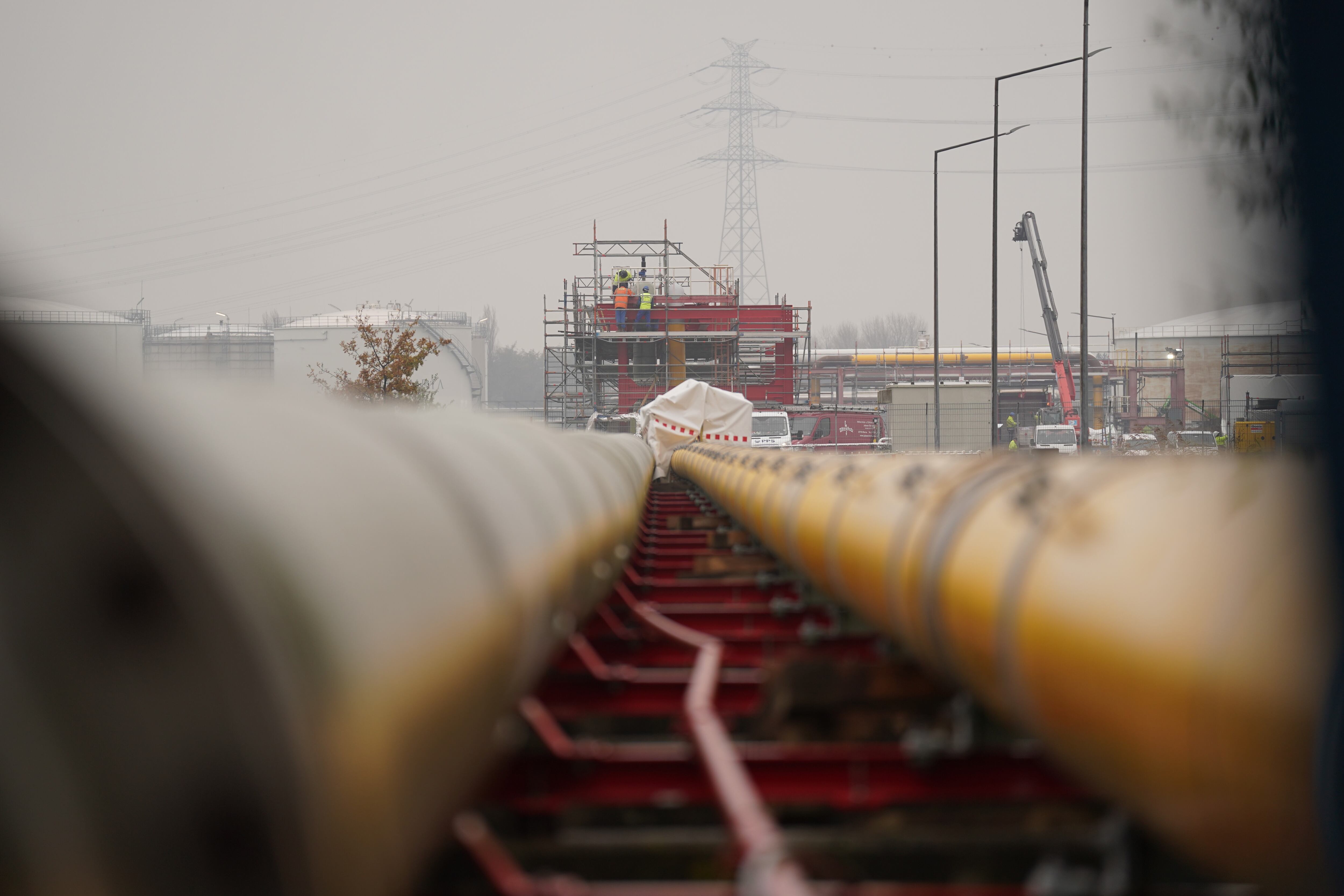 Gasoducto de transporte de Gas Natural Licuado (GNL) en Alemania.
(Foto: Marcus Brandt/picture alliance via Getty Images)