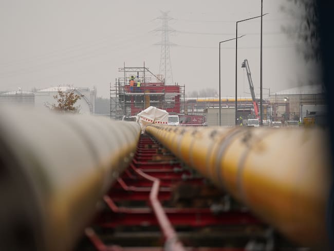Gasoducto de transporte de Gas Natural Licuado (GNL) en Alemania.
(Foto: Marcus Brandt/picture alliance via Getty Images)