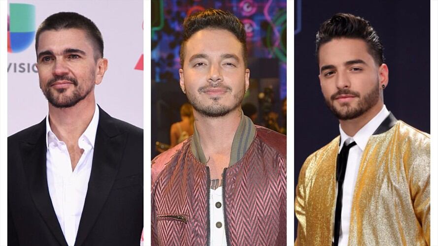 Juanes, J Balvin y Maluma: la cuota colombiana en los Grammy Latino. Foto: Getty Images