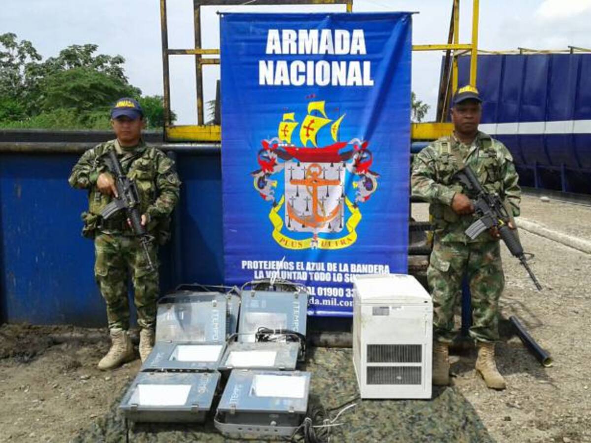 Armada Nacional recupera material hurtado en Bolívar