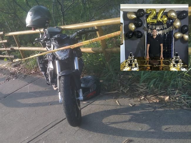 Daniel Ortíz fue el motociclista que murió en la autopista a Piedecuesta