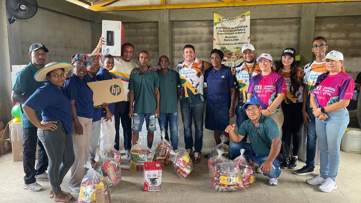 Víctimas de El Níspero, La Pista y Zipacoa en Bolívar, recibieron dotación