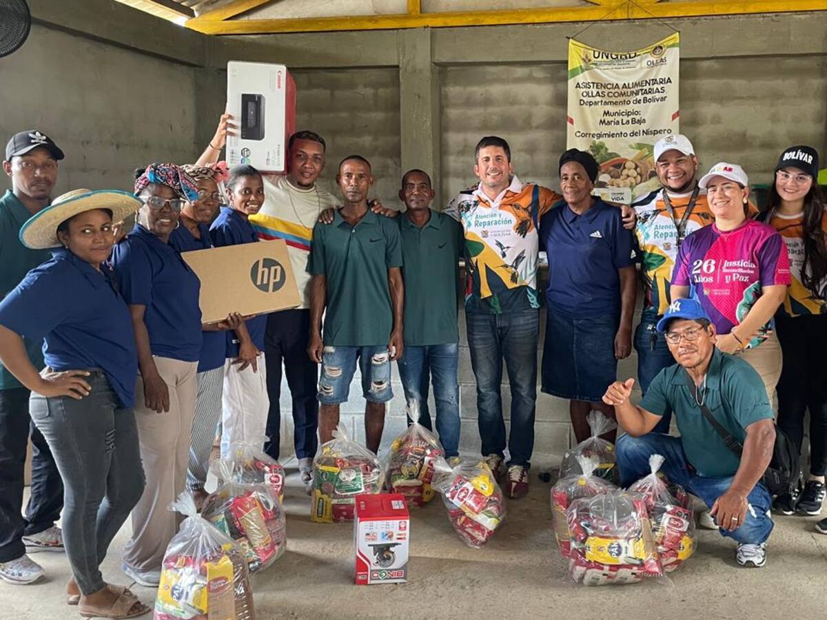 Víctimas de El Níspero, La Pista y Zipacoa en Bolívar, recibieron dotación