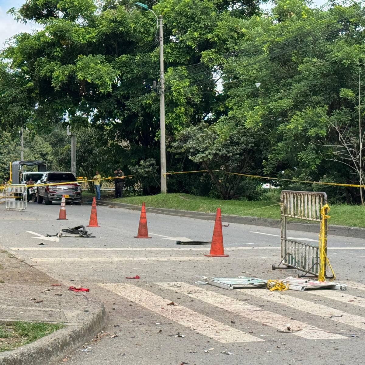 Atentado con explosivo a estación de Policía del oriente de Cali deja tres lesionados