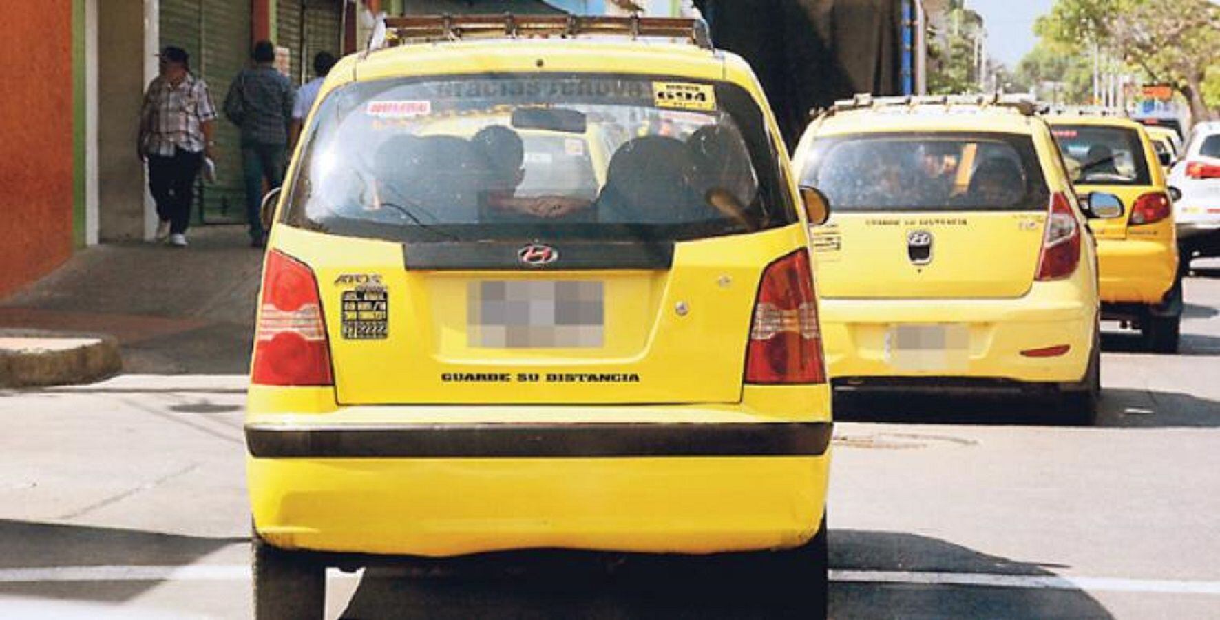 Taxistas en Cúcuta. / Foto: Colprensa.