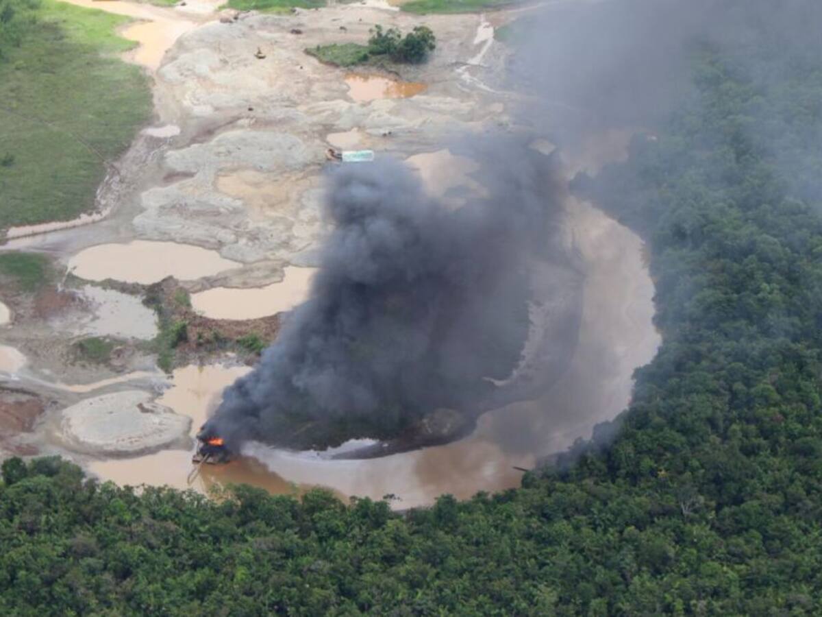 11 capturados por realizar minería ilegal y tala de bosques