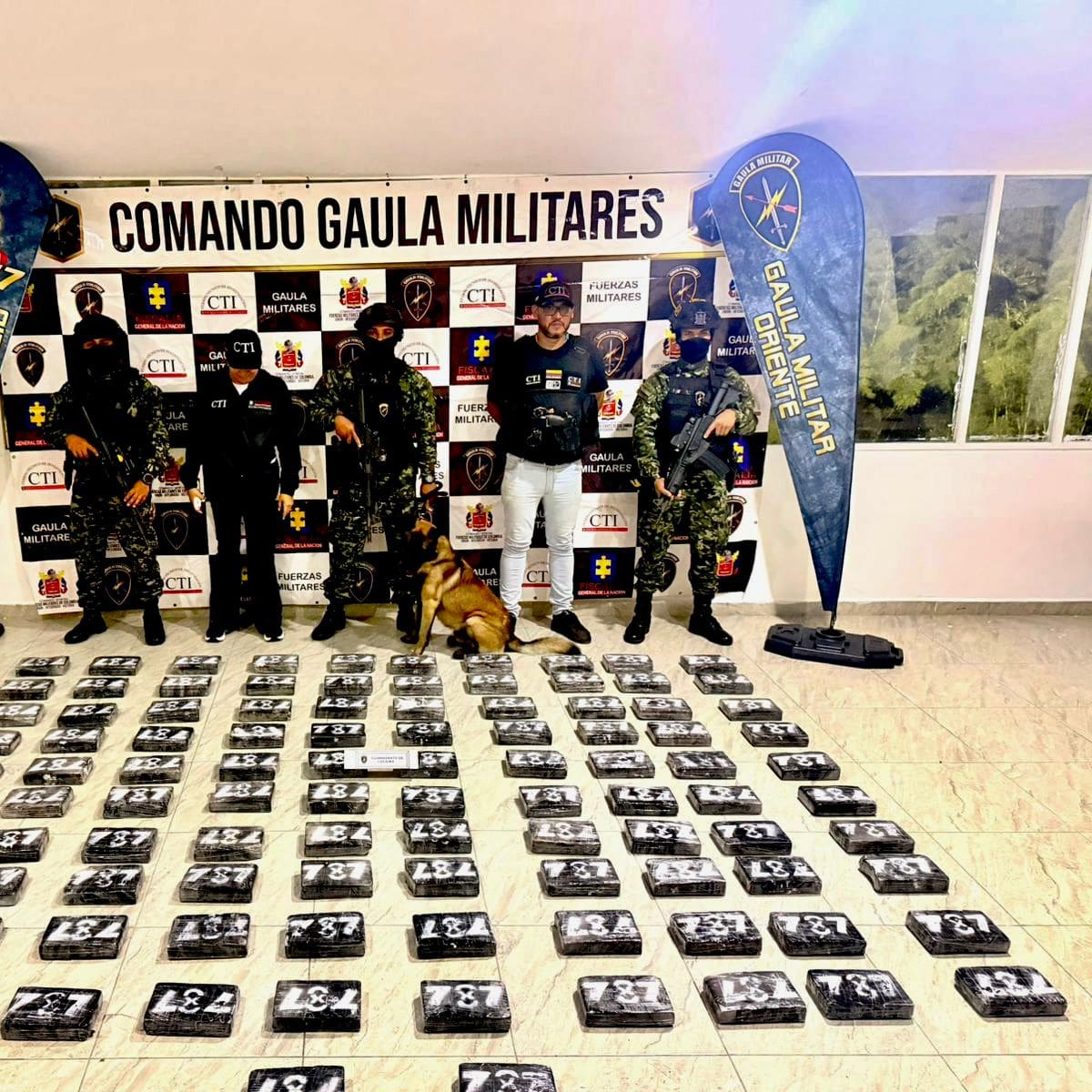 Ubicaron un depósito con 100 kg de cocaína en Rionegro, Antioquia, presuntamente del Clan del Golfo