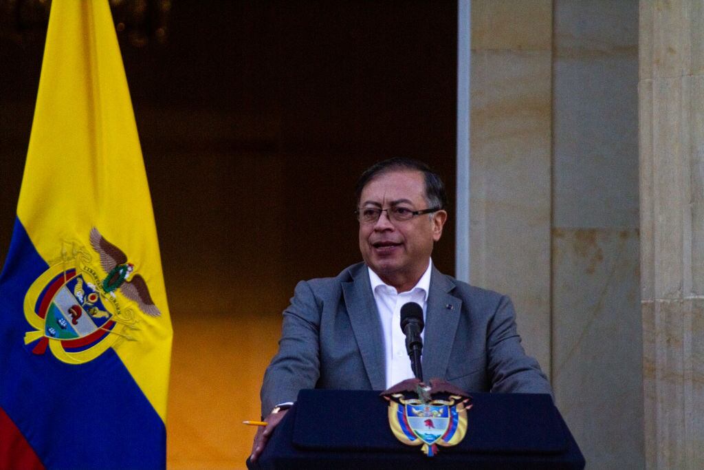 Gustavo Petro. (Photo by Sebastian Barros/NurPhoto via Getty Images)