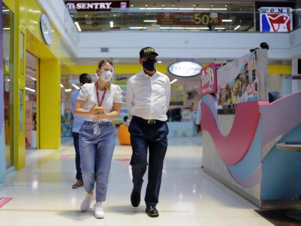 Alcaldía de Cartagena inspecciona protocolos de centros comerciales