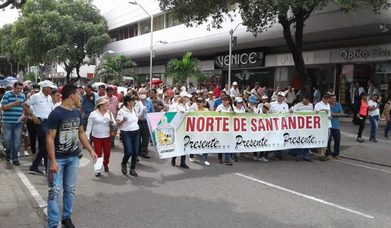 Paro de docentes en Norte de Santander.