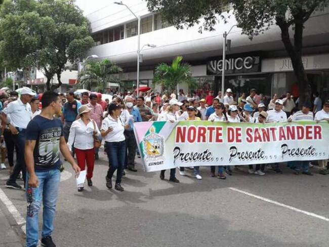 Paro de docentes en Norte de Santander.