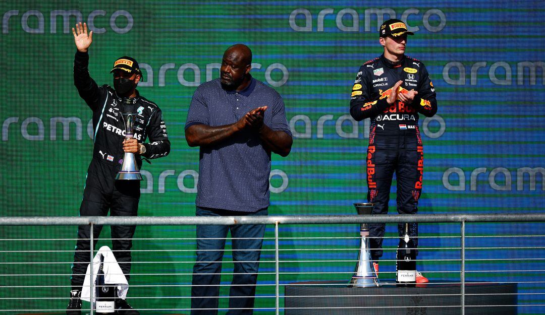 Lewis Hamilton y Max Verstappen en el Gran Premio de Estados Unidos 2021